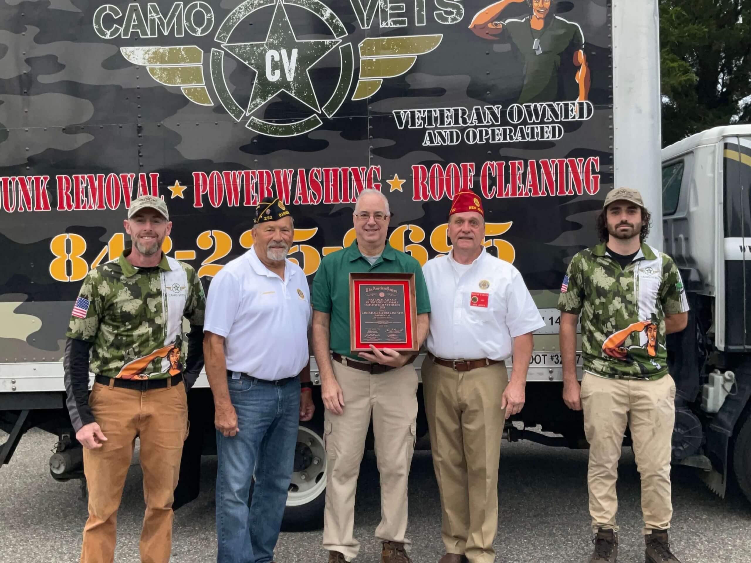 Small business of the year awarded by American Legion NJ