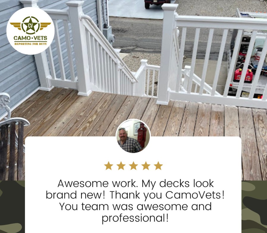 deck cleaning services testimonial toms river new jersey
